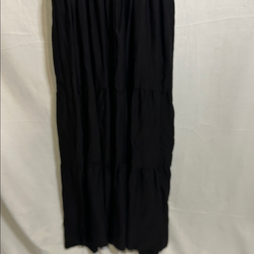 NWOT Black Tiered Lace Maxi Dress - Picture 7 of 7
